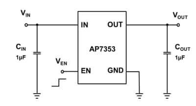 应用电路图 - Diodes Incorporated AP7353 开发工具